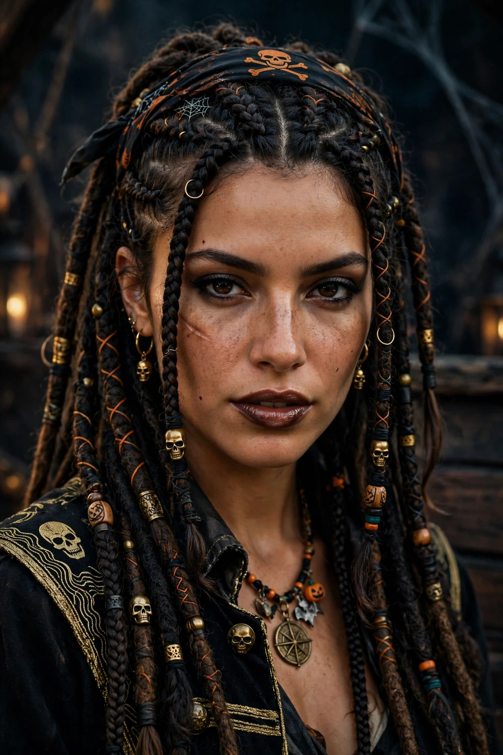 Pirate dread braids hairstyle