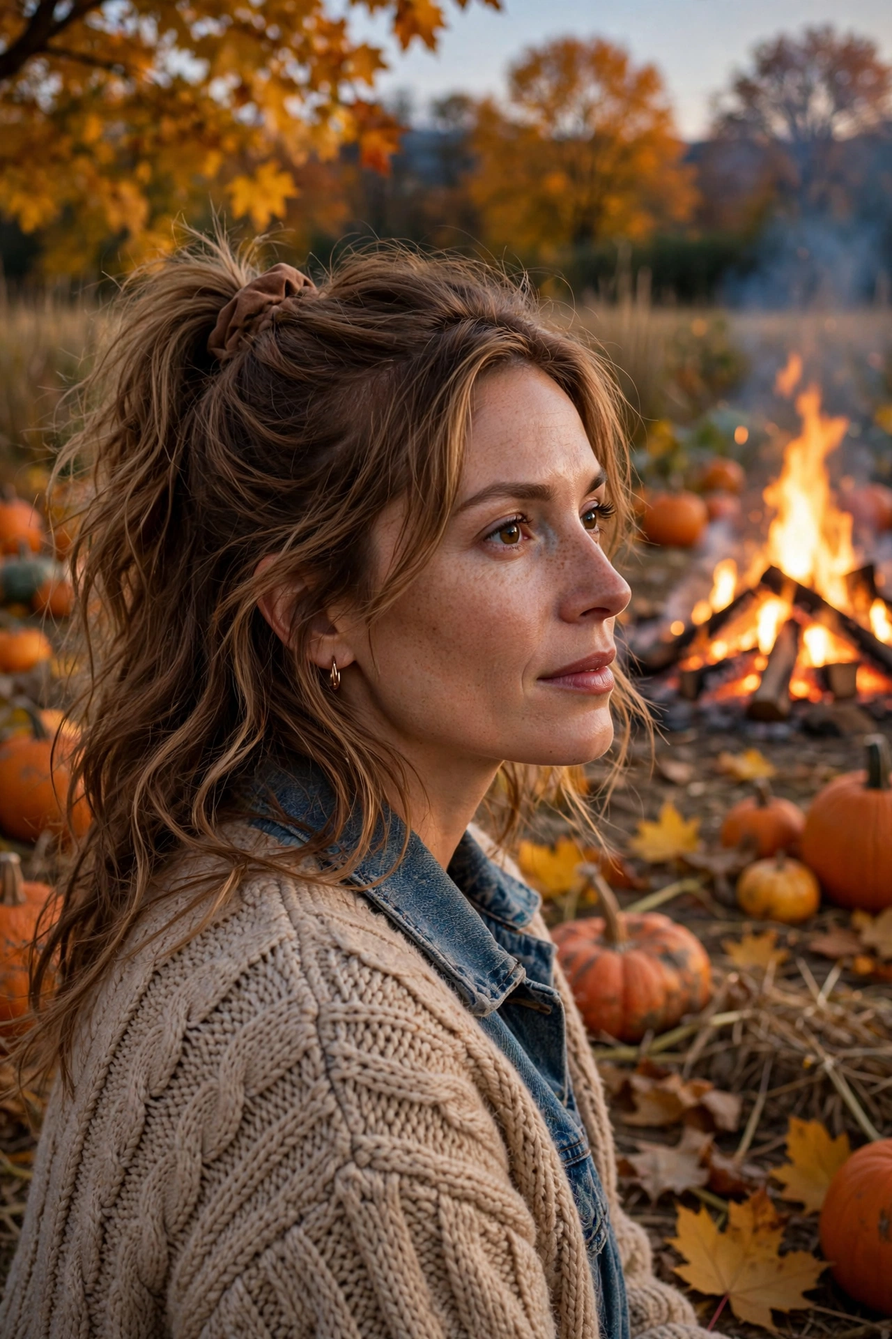 Bonfire Half-Up hairstyle