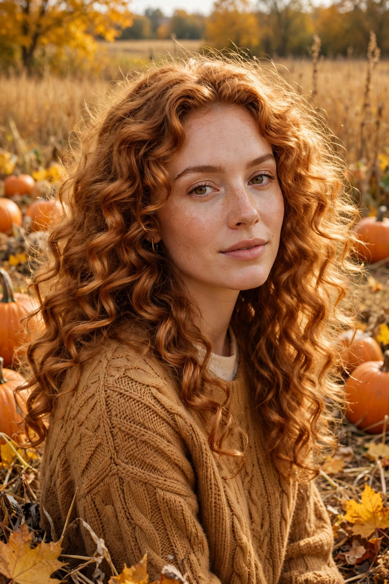 Harvest Glow Curls hairstyle