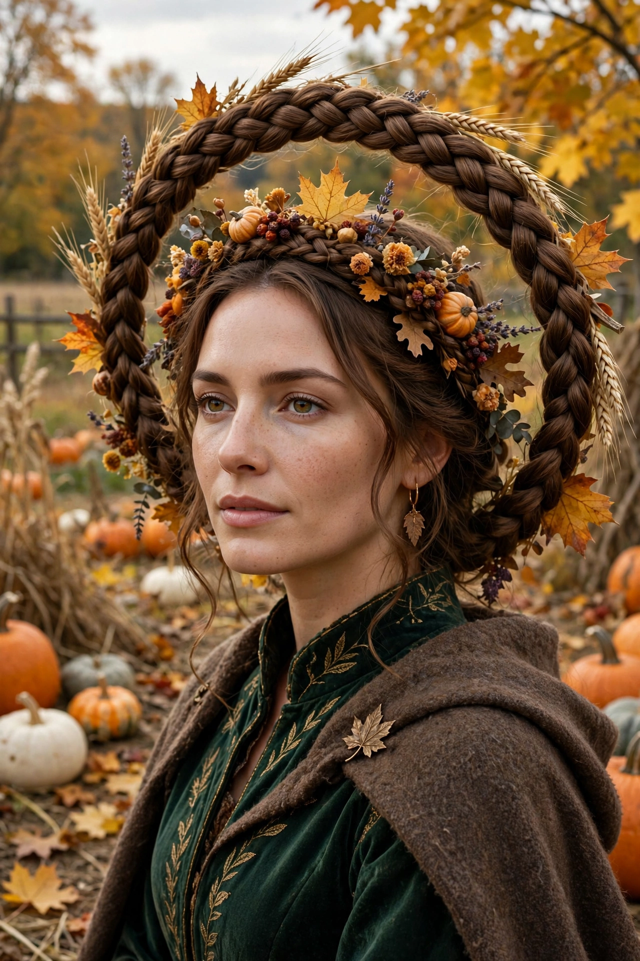 Harvest Halo hairstyle