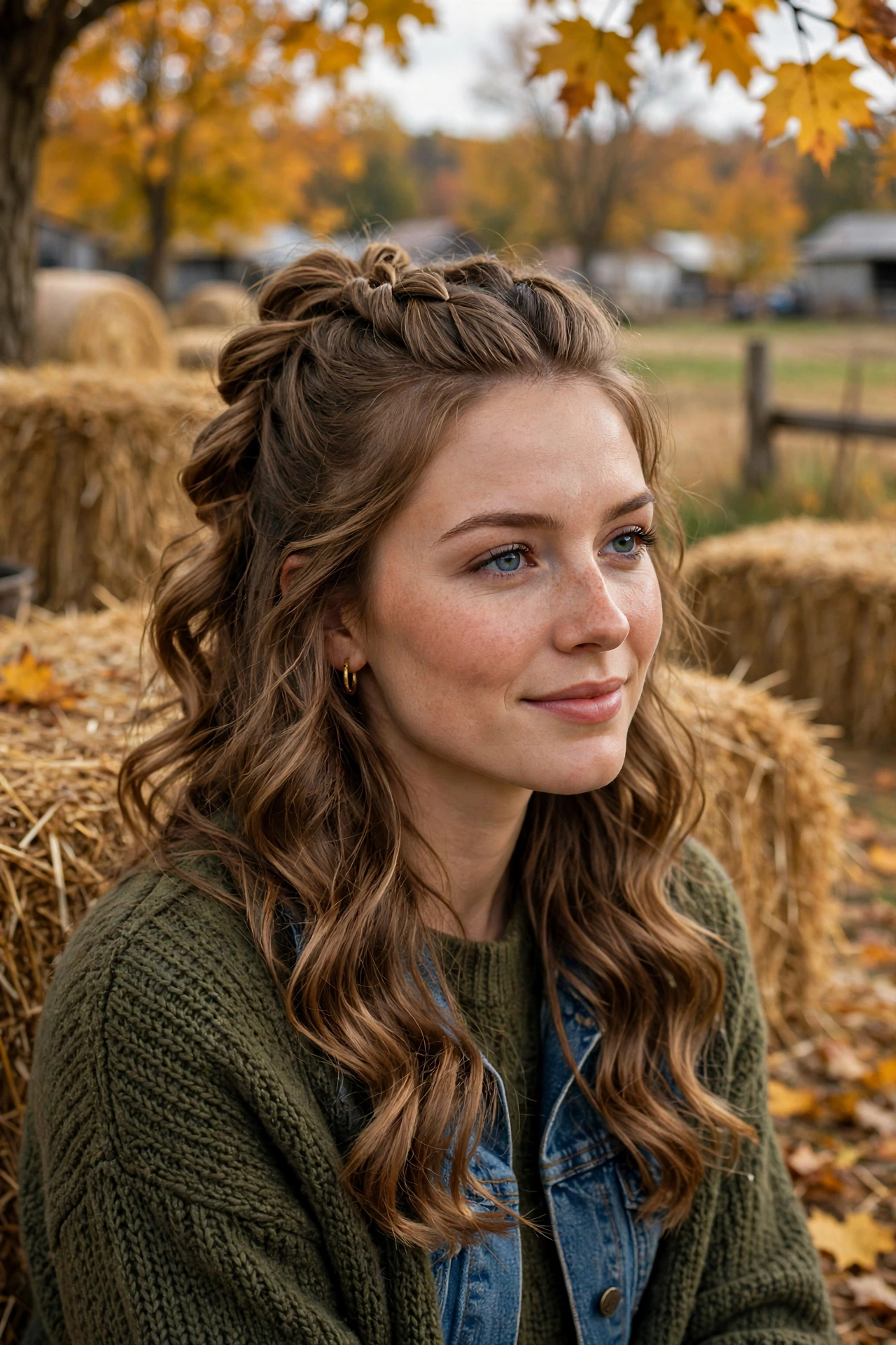 Hayride Half-Up hairstyle