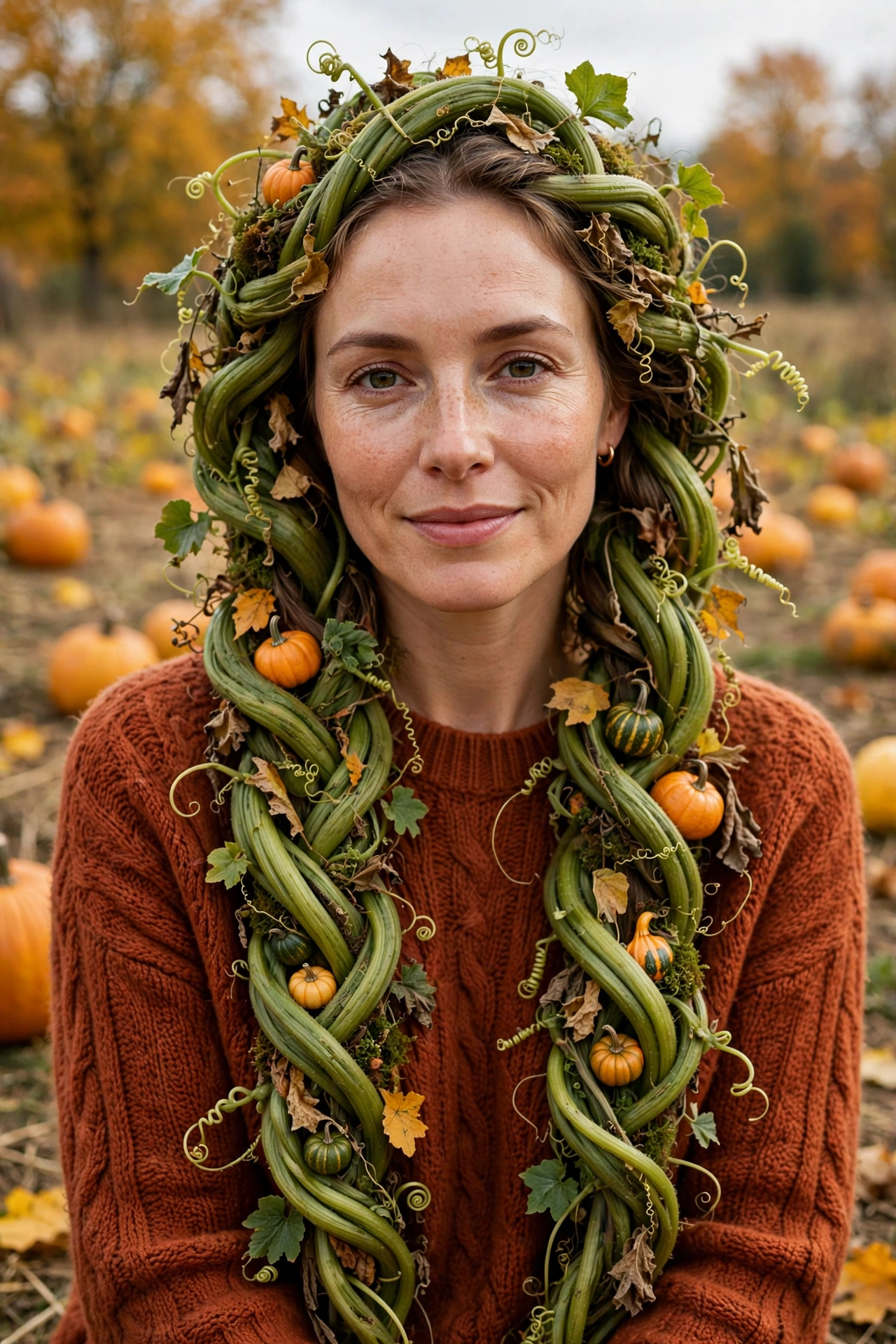 Pumpkin Vine Twists hairstyle
