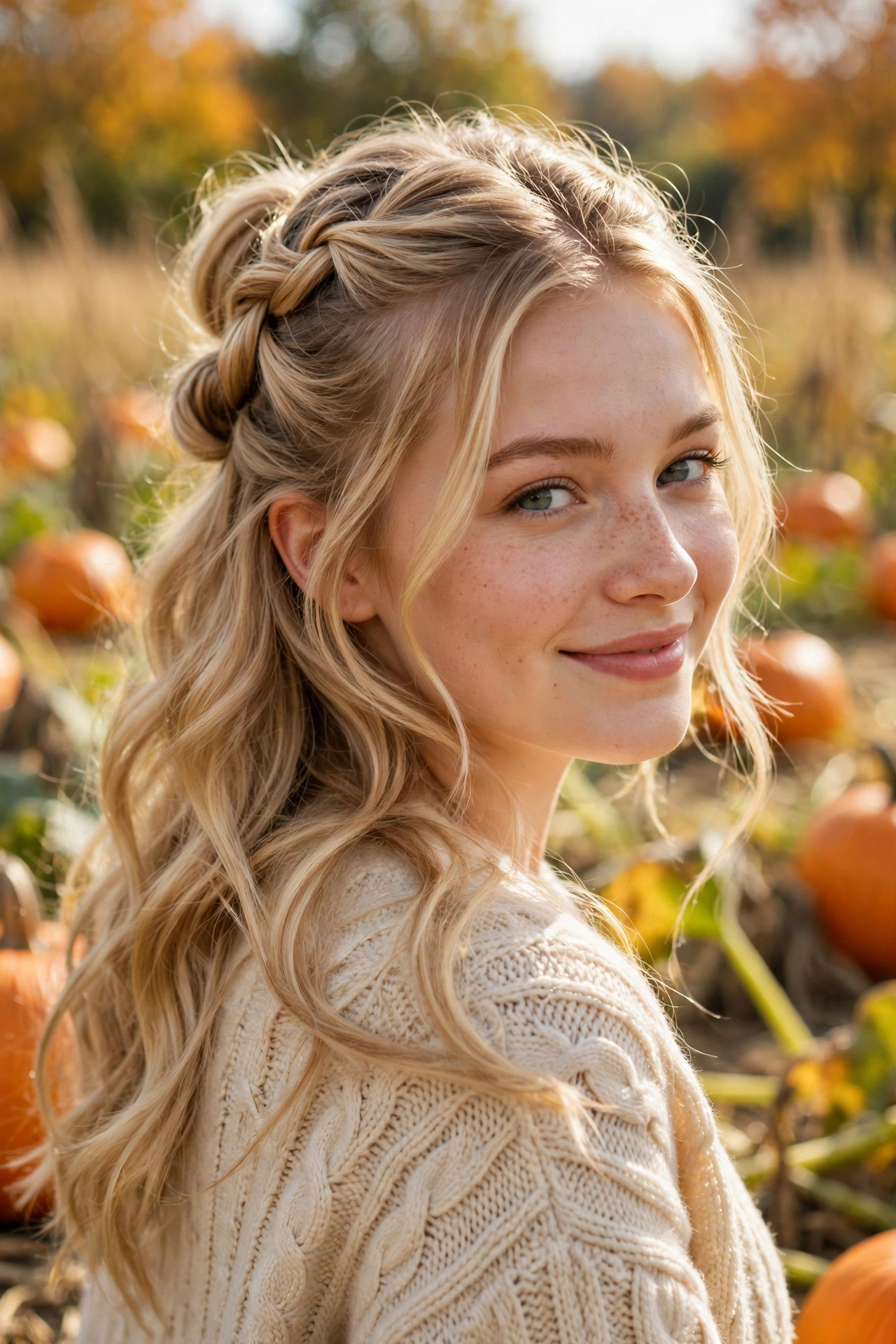 Pumpkin Patch Half-Up