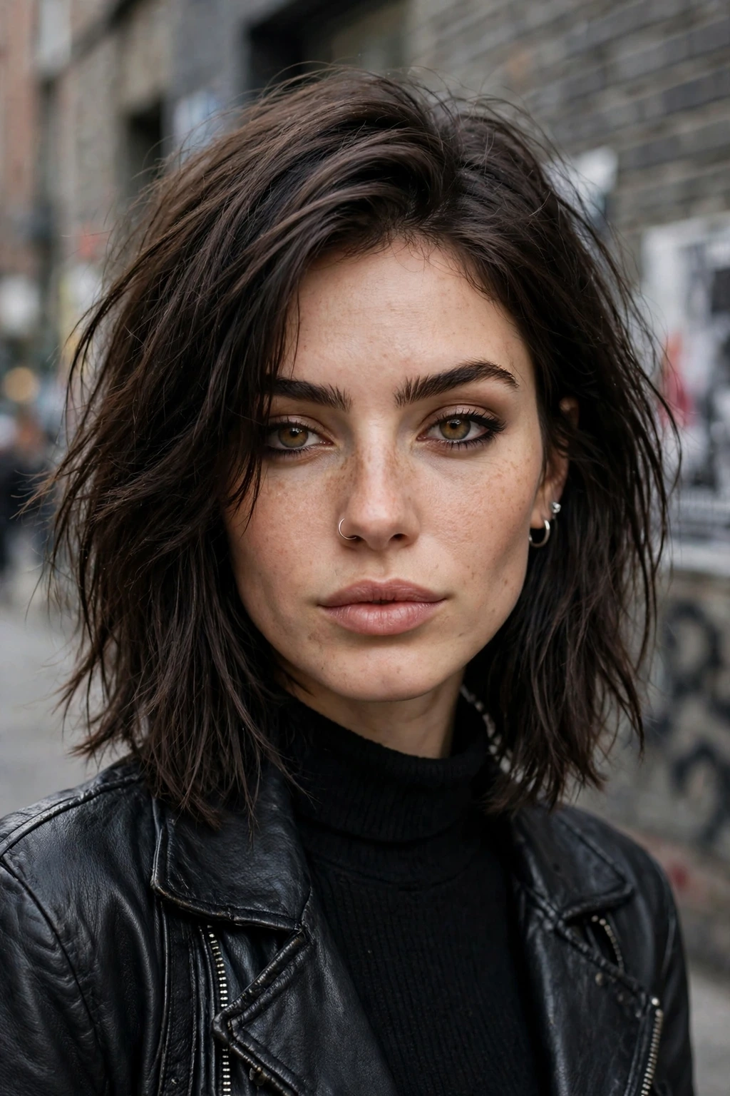 Long shaggy bob hairstyle