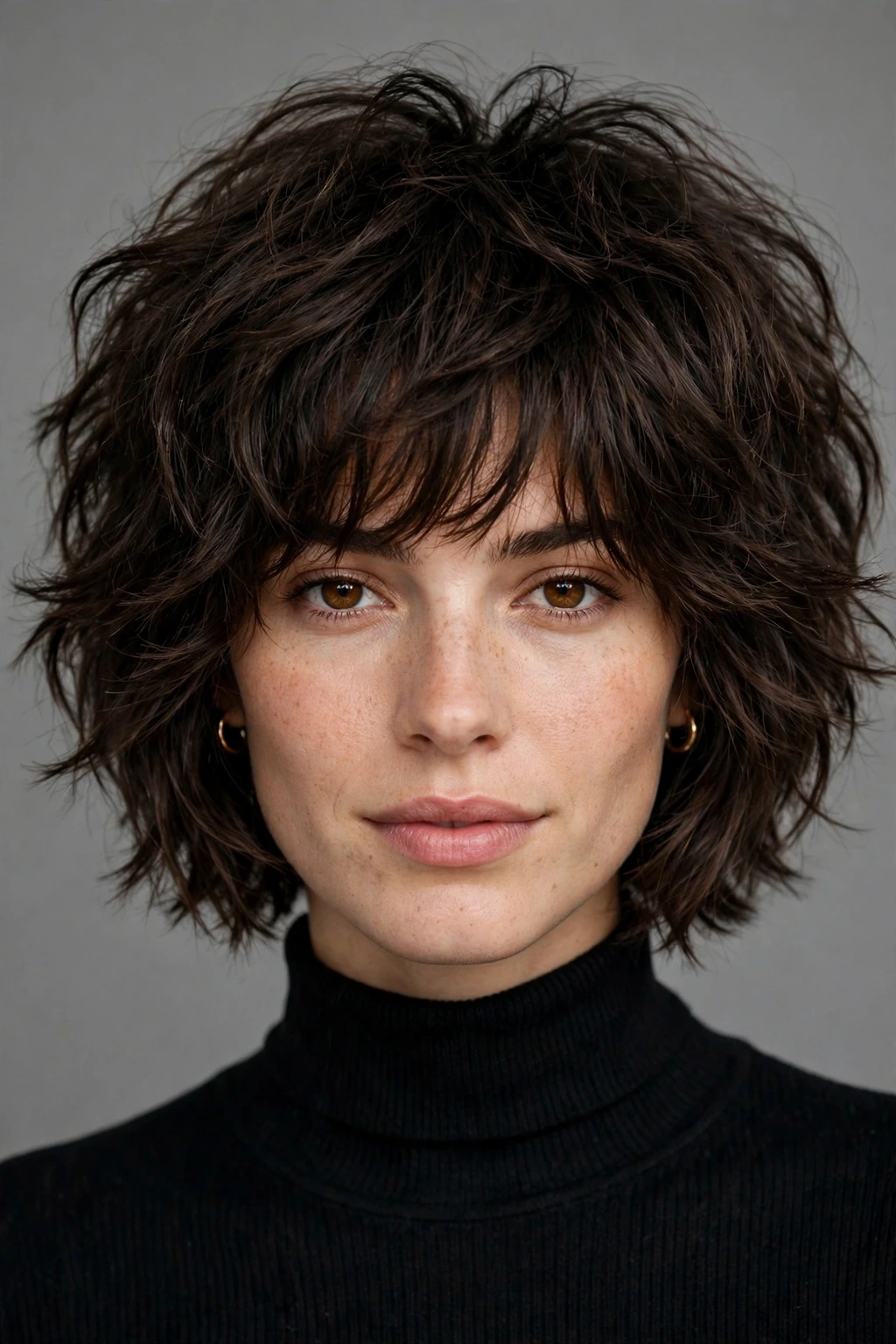 Shaggy bob for thick hair hairstyle