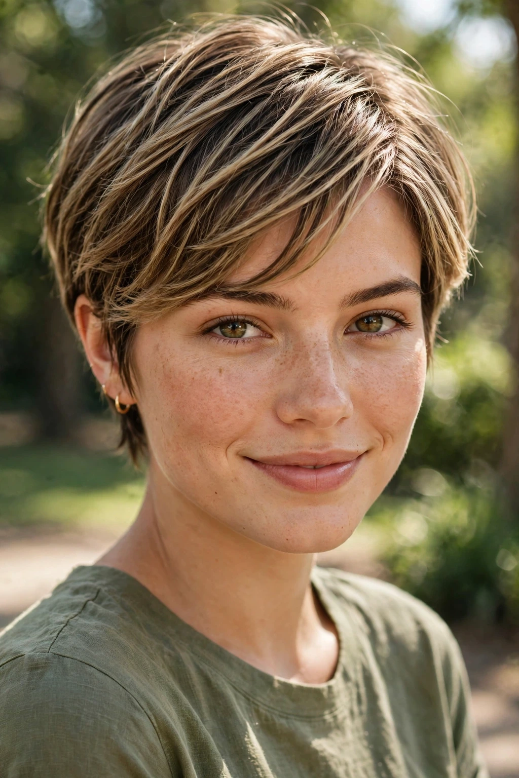 Pixie with bangs