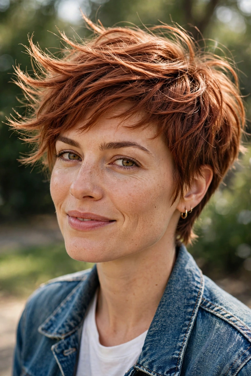 Tousled pixie