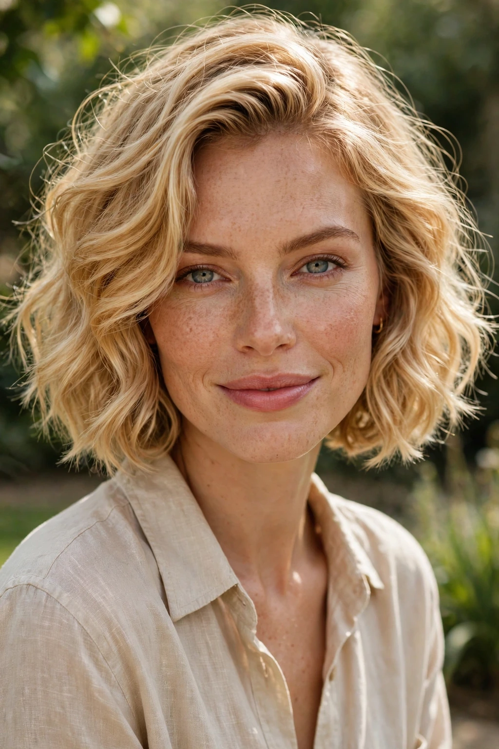 Wavy short bob