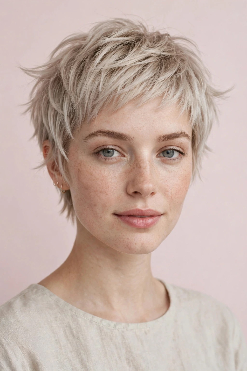 Wispy pixie cut