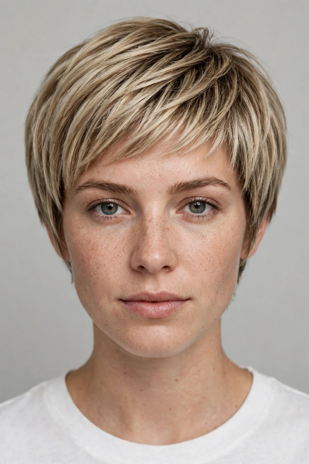 Short layered chop haircut