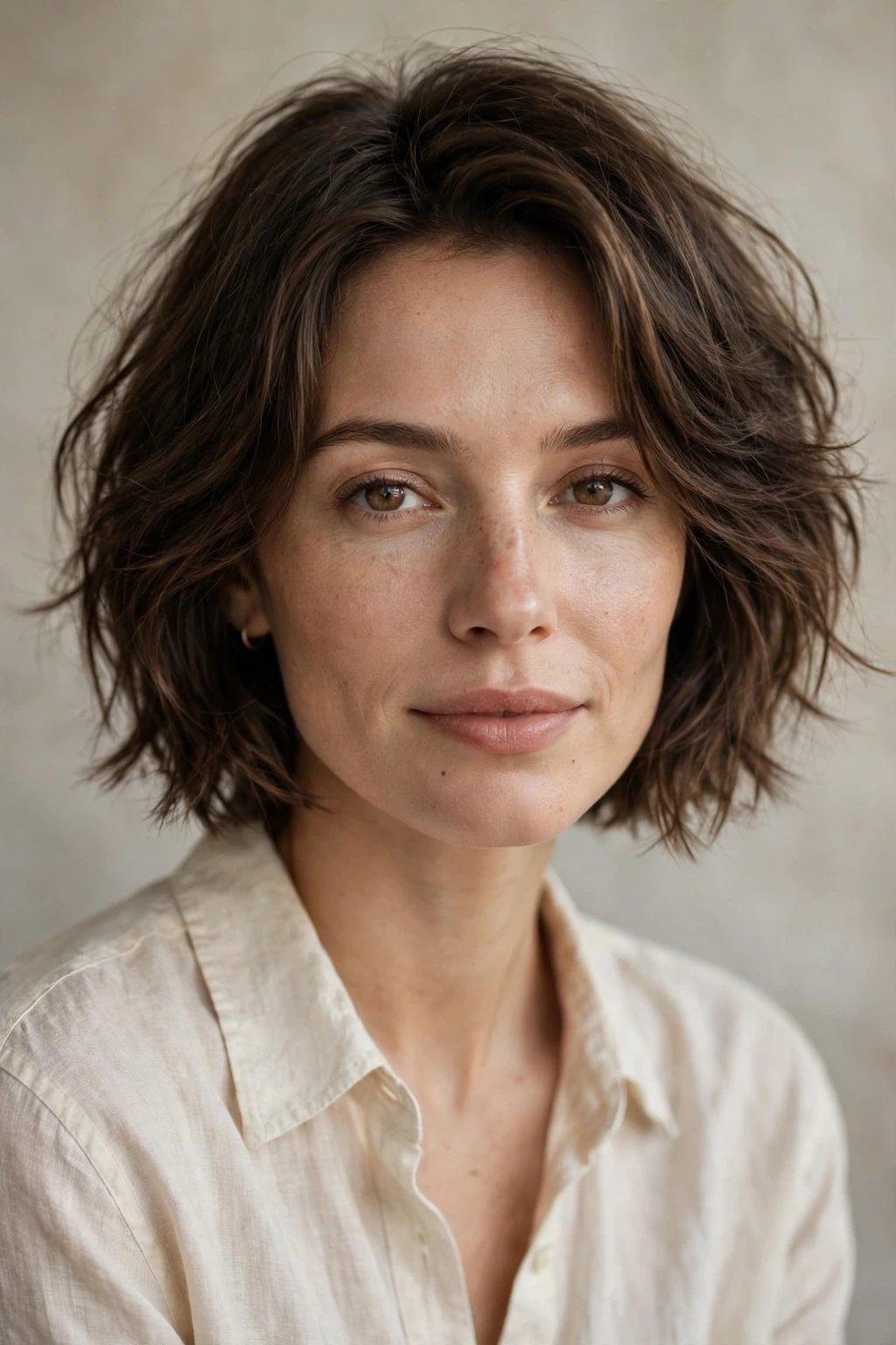 Softly chopped layered bob