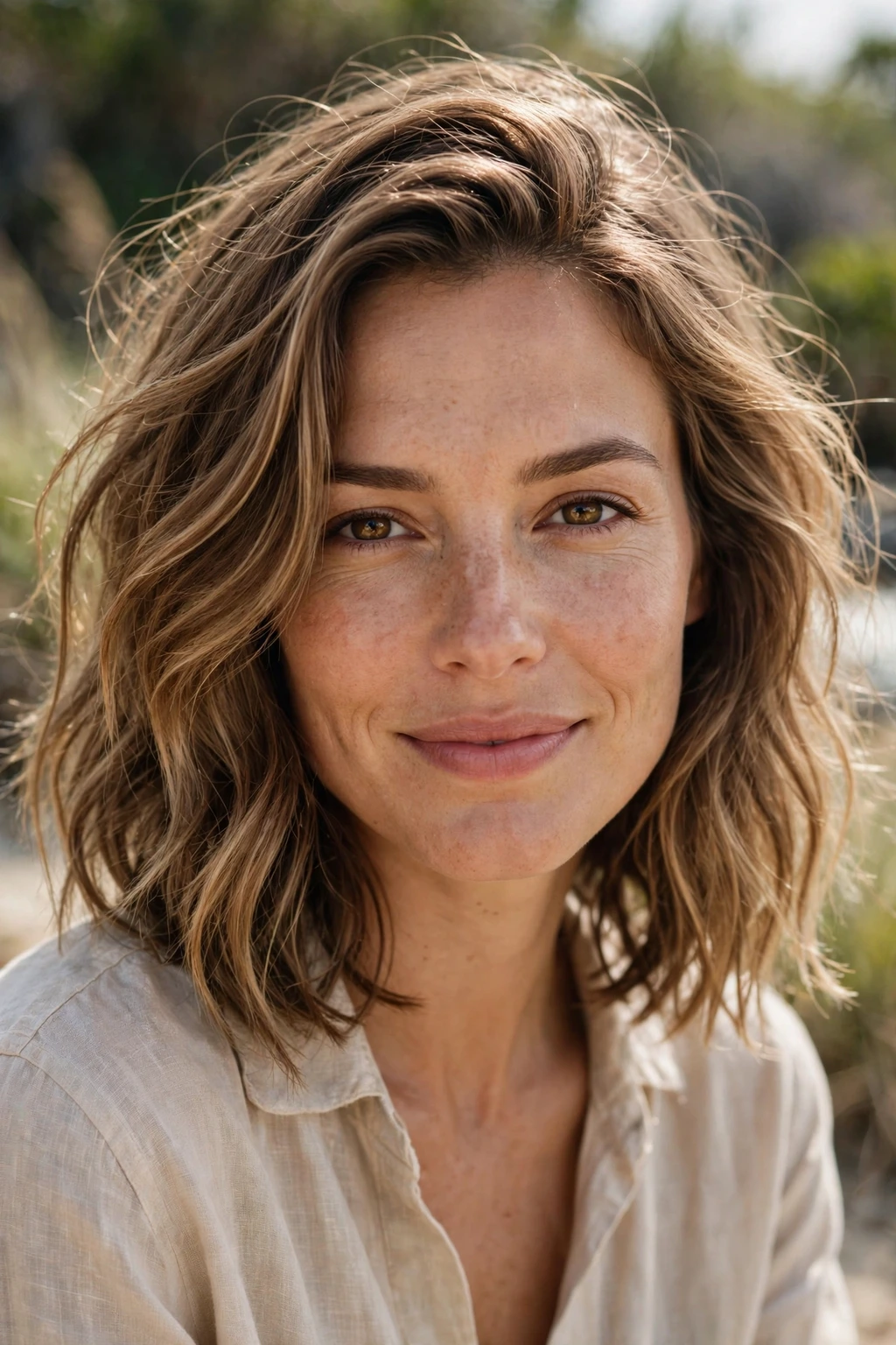 Beachy shoulder waves