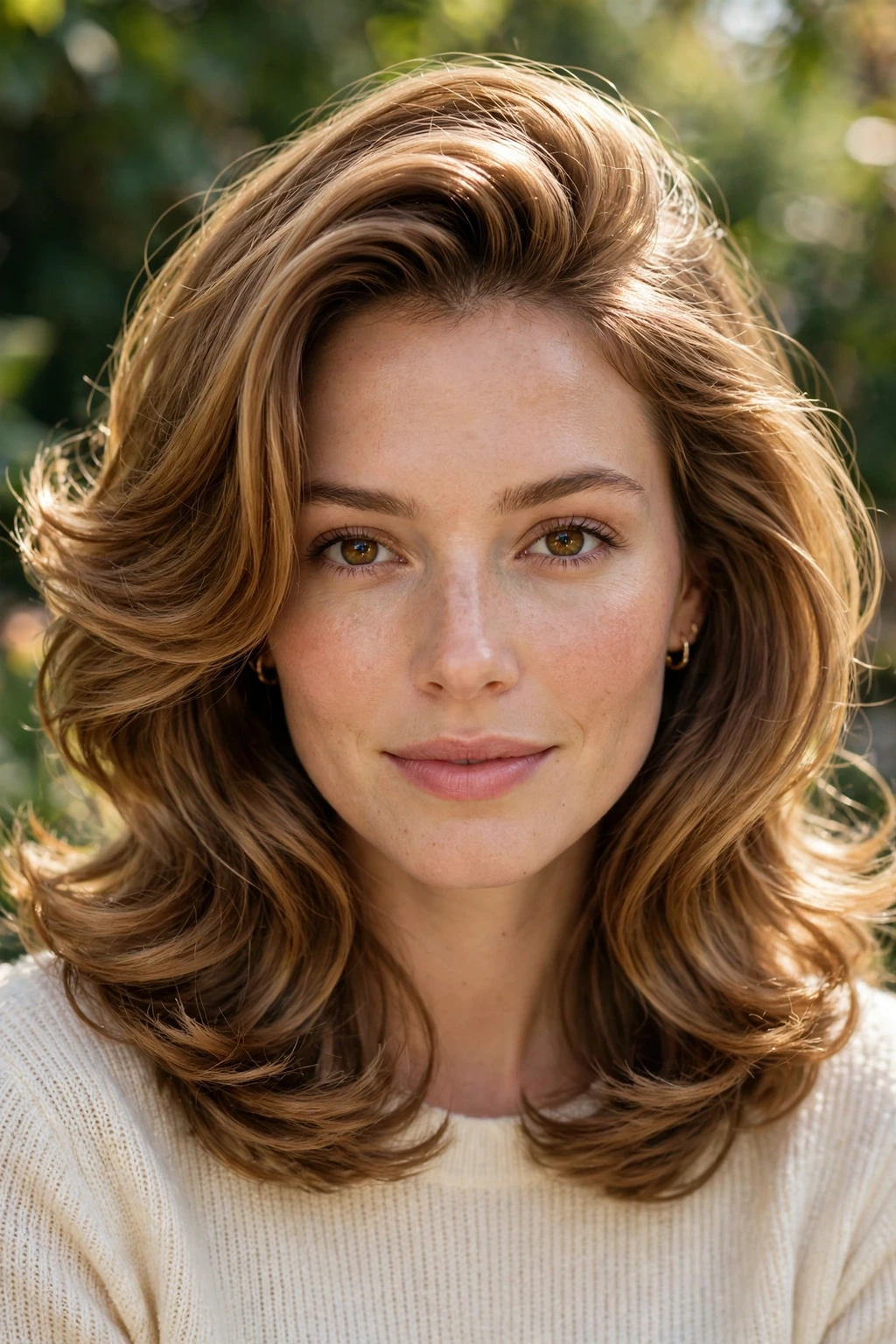 Shoulder length blowout