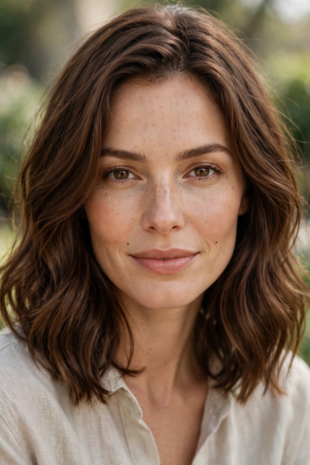 Wavy shoulder length