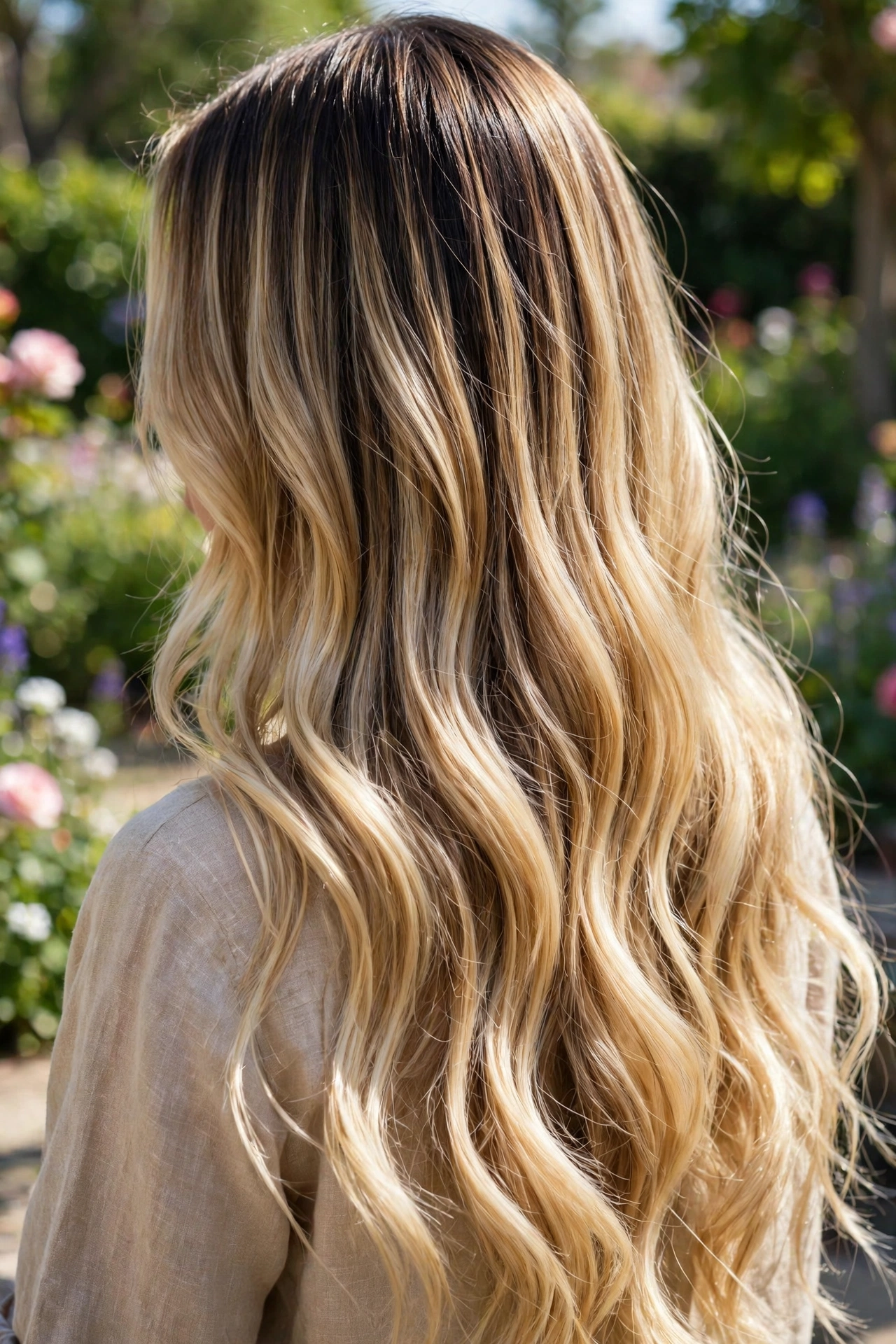 Dimensional Blonde hairstyle