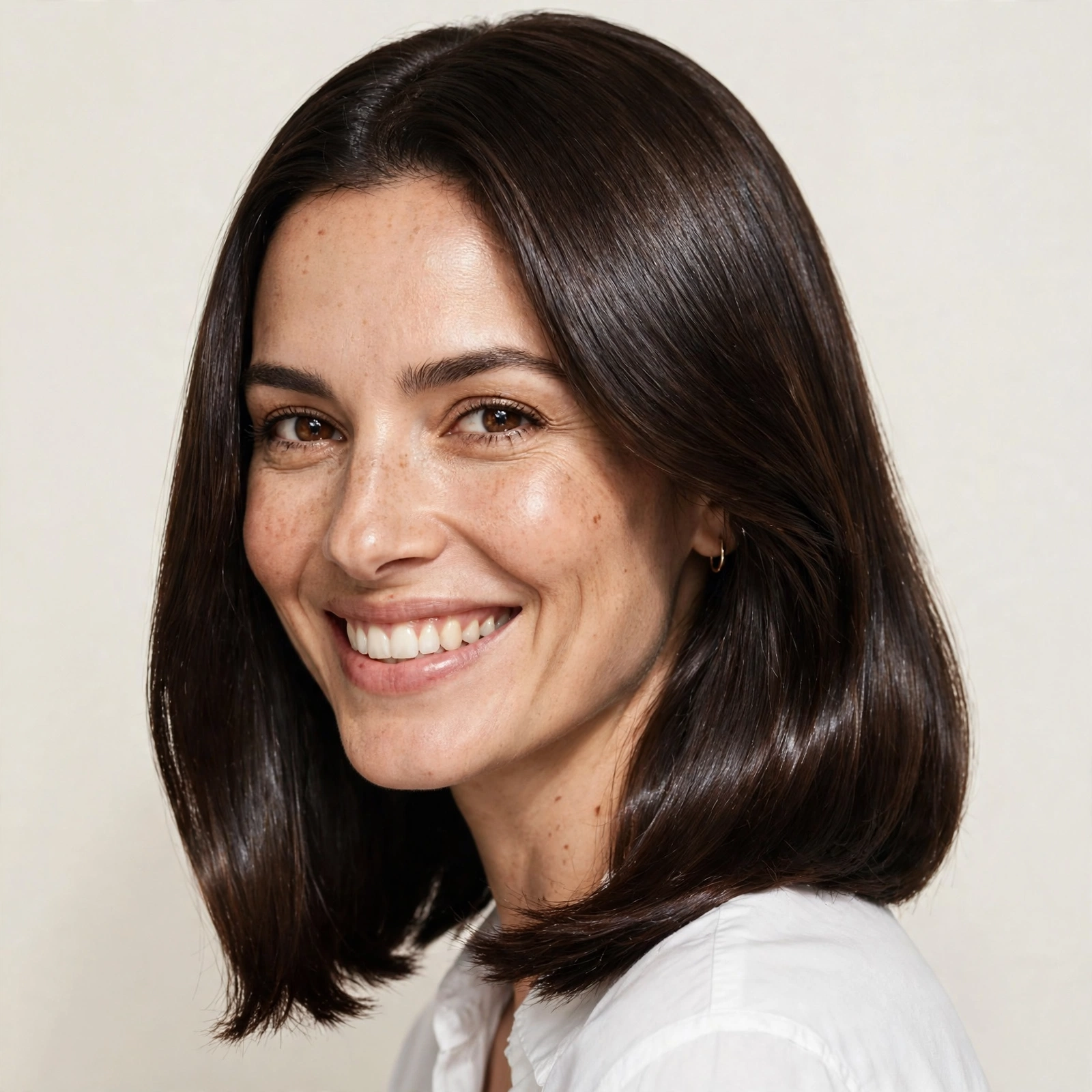 The Glossy Lob hairstyle