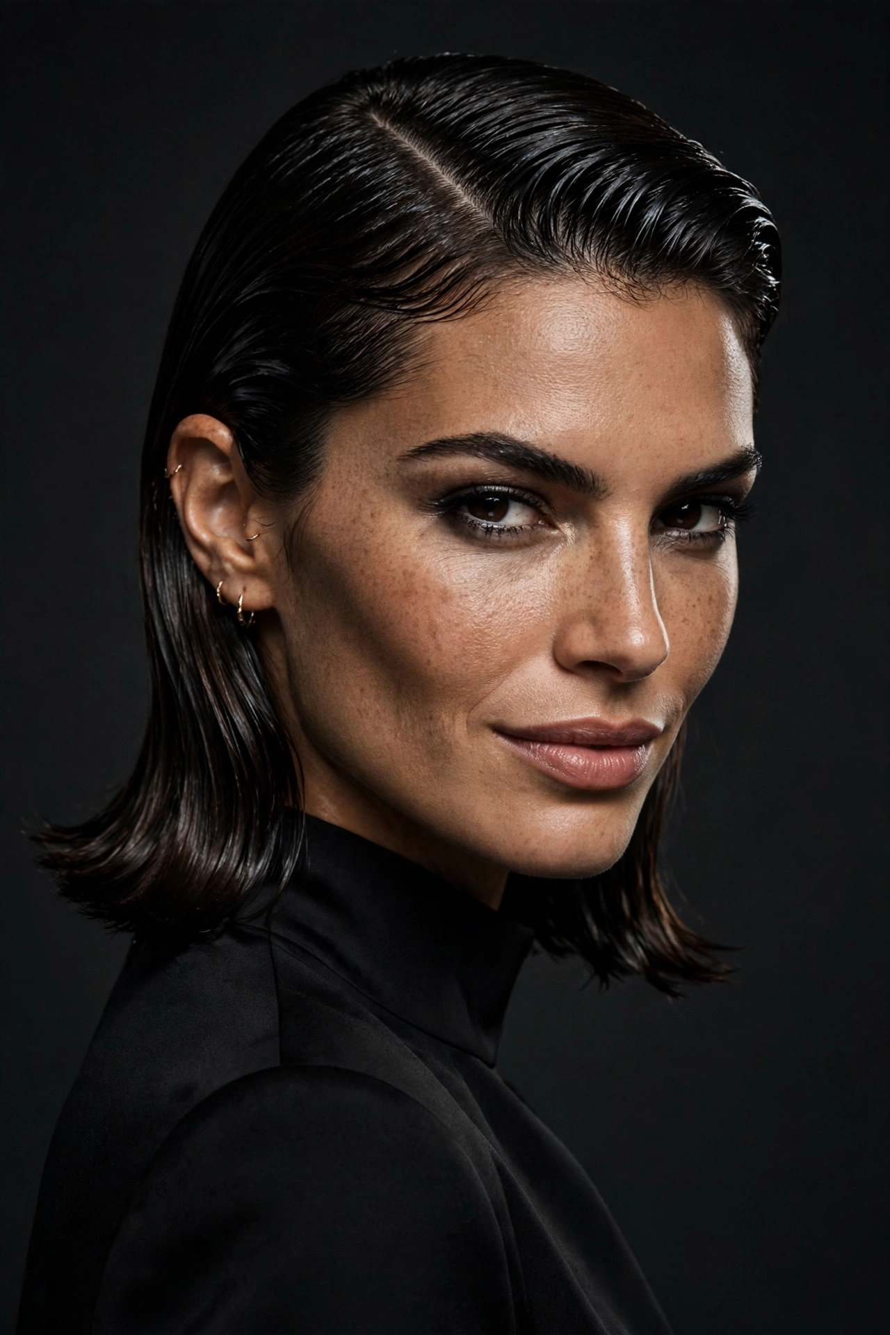 The Slicked Lob hairstyle