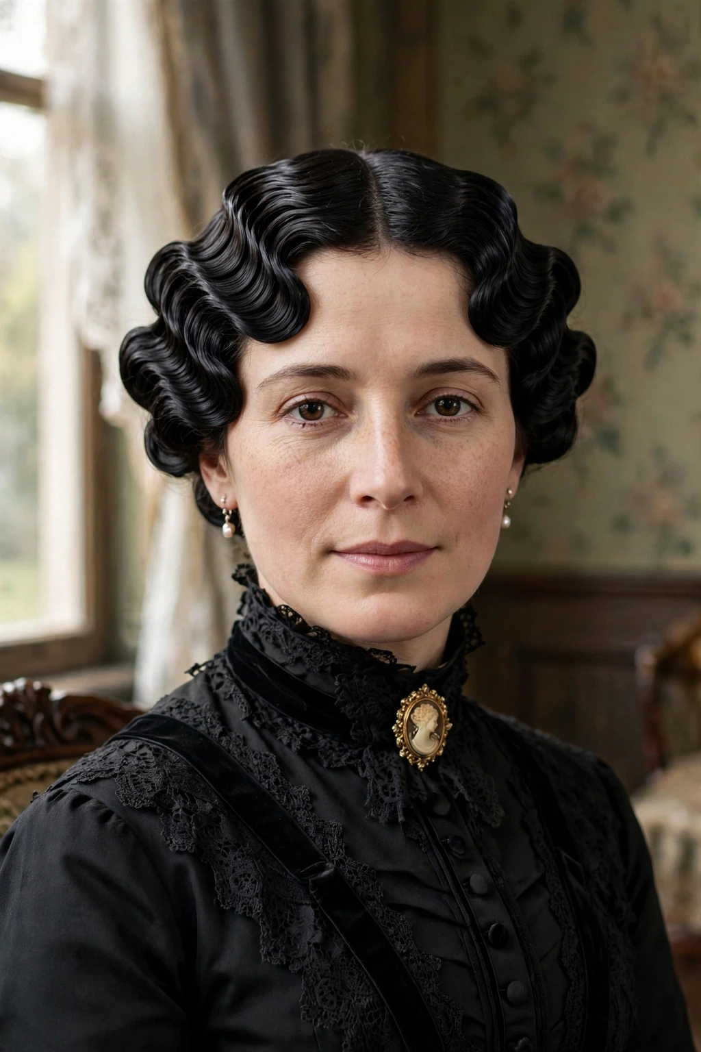 Victorian finger waves