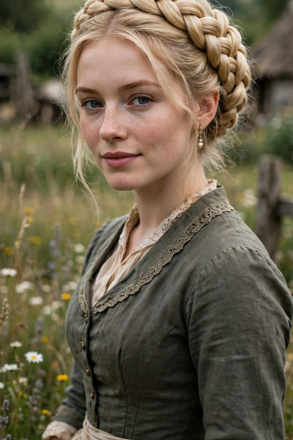 Victorian milkmaid braid