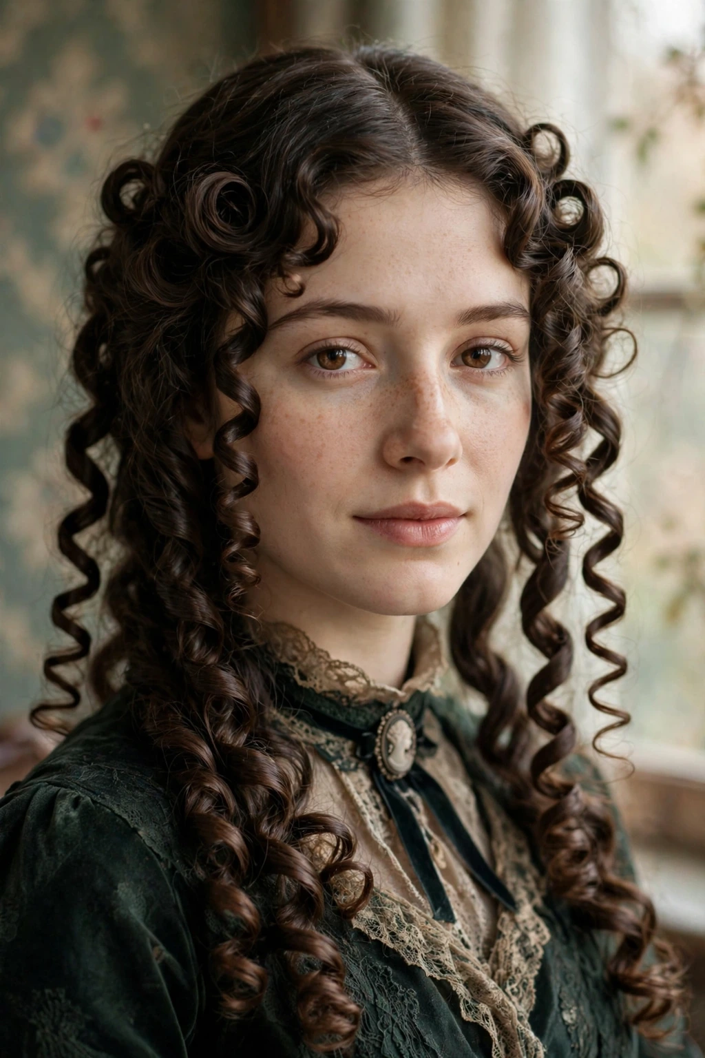 Victorian ringlet curls