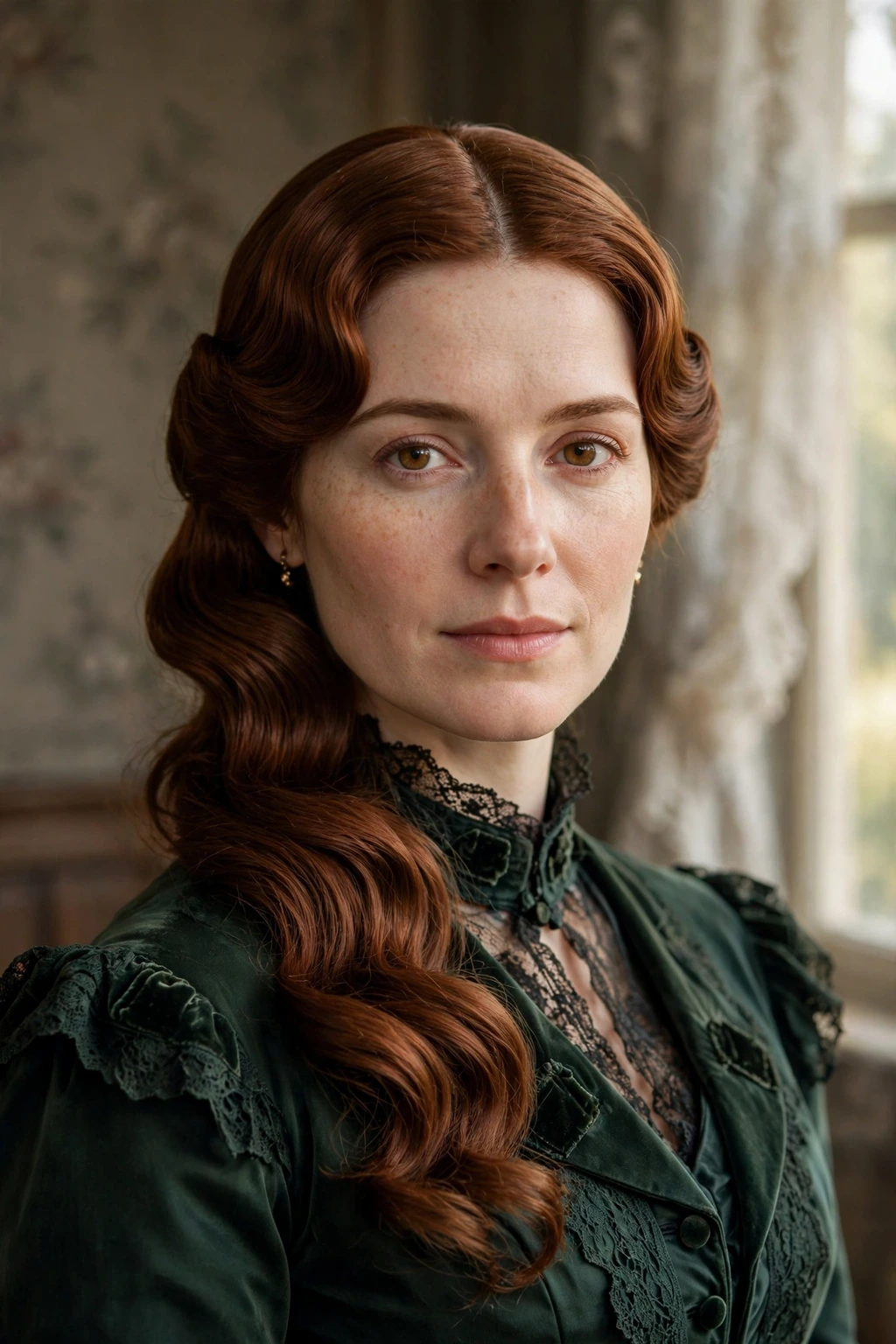 Victorian side part