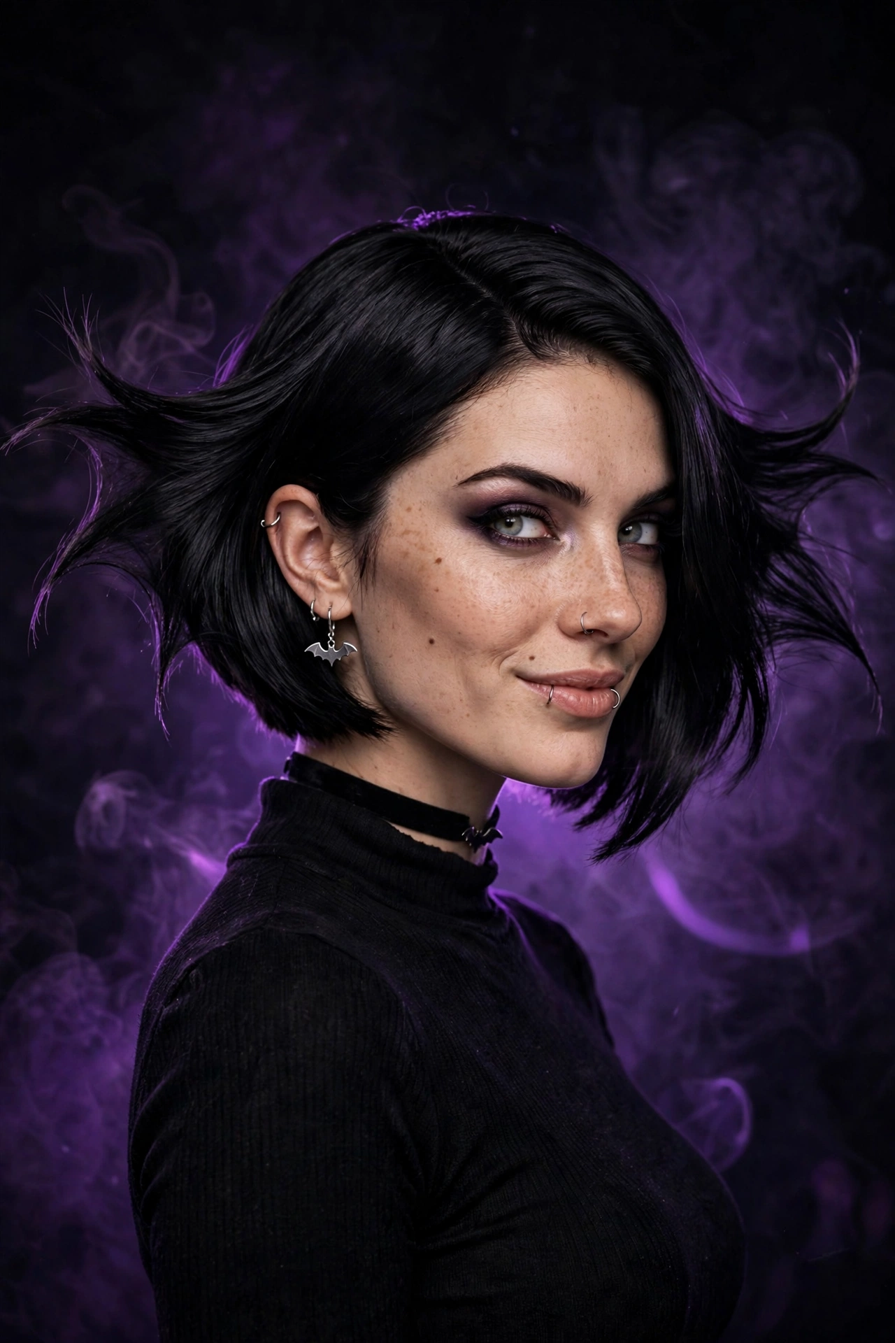 The Bat Wing Bob hairstyle