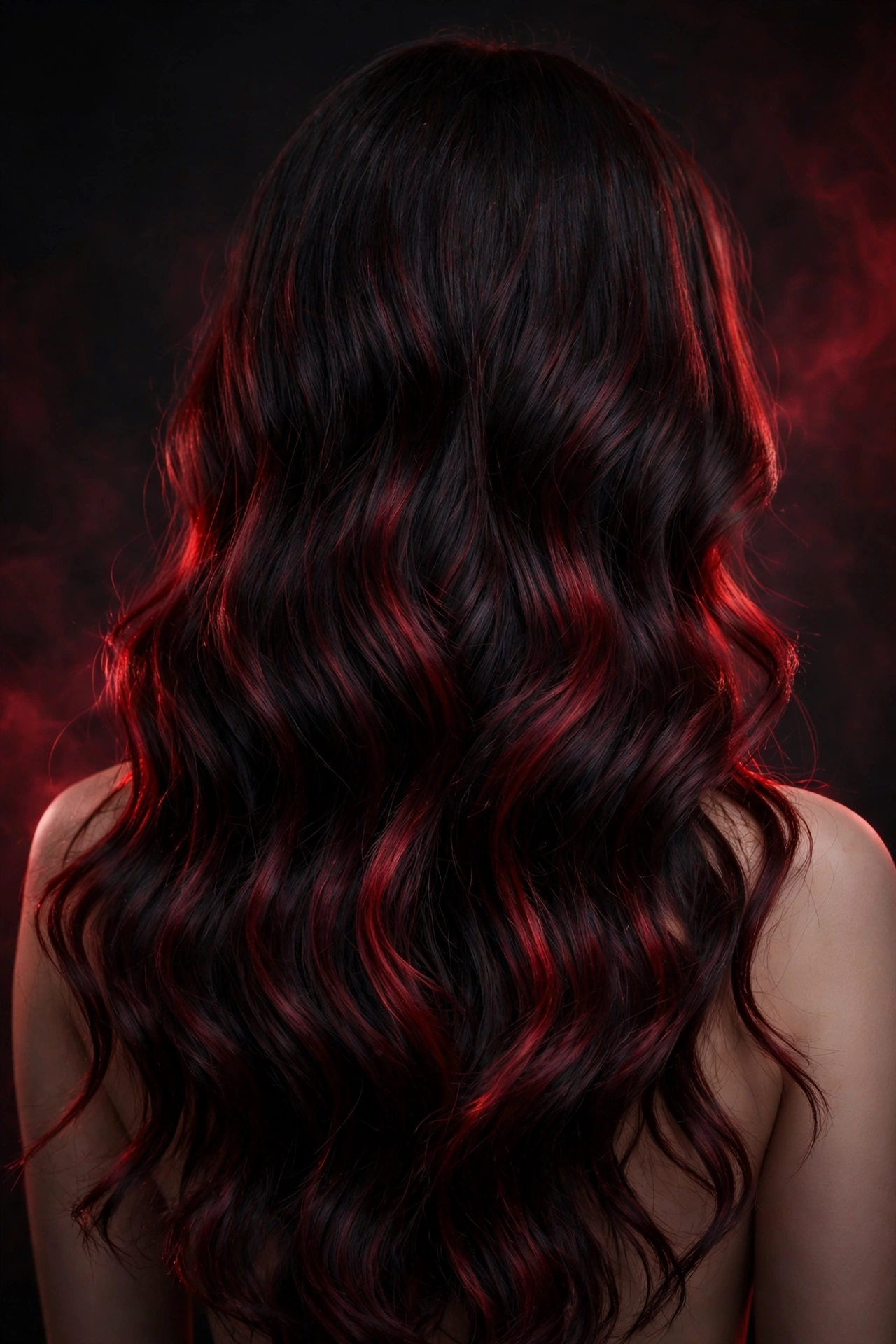 Black Cherry Waves hairstyle