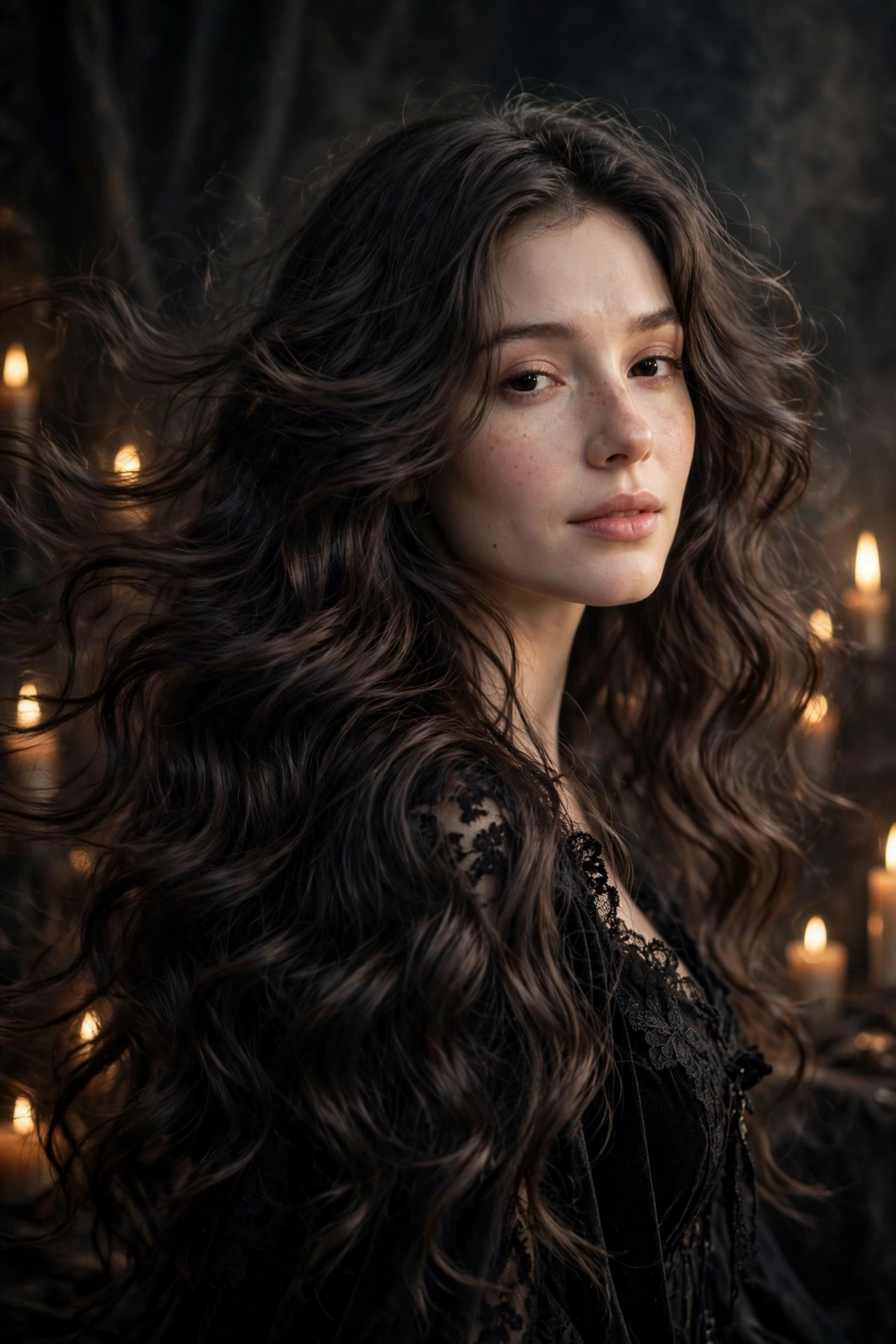 Dark Romance Waves hairstyle