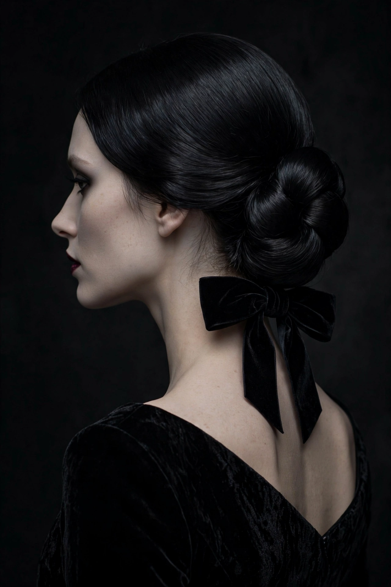 The Gothic Chignon hairstyle