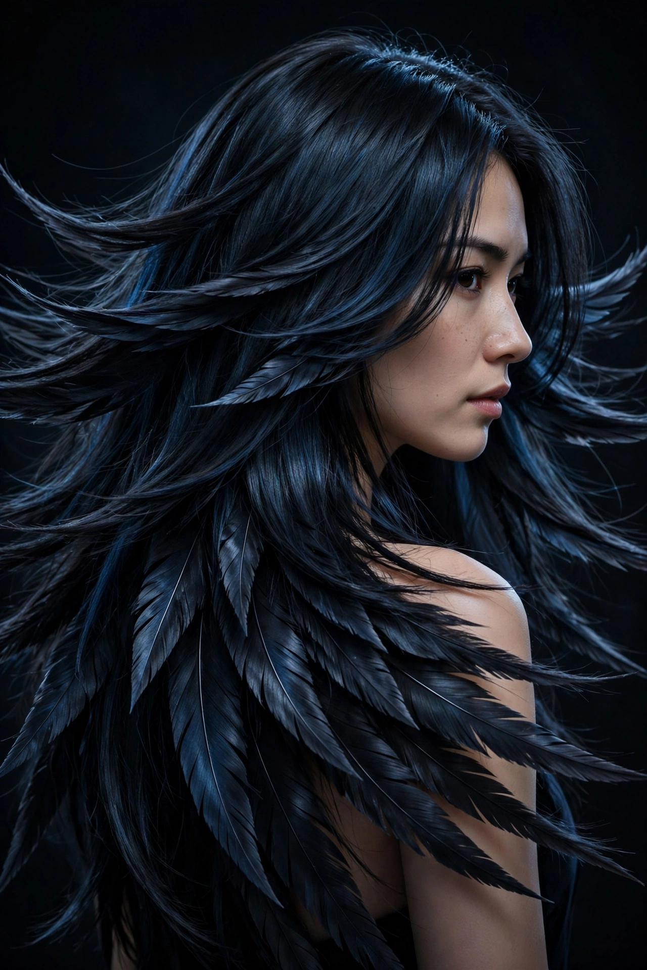 Raven Black Layers hairstyle
