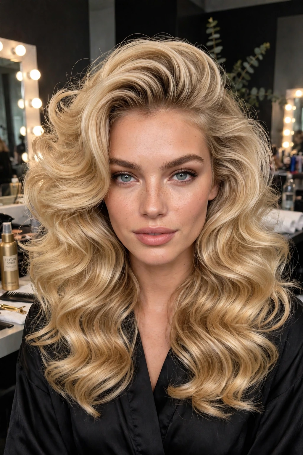 Backstage glam waves hairstyle