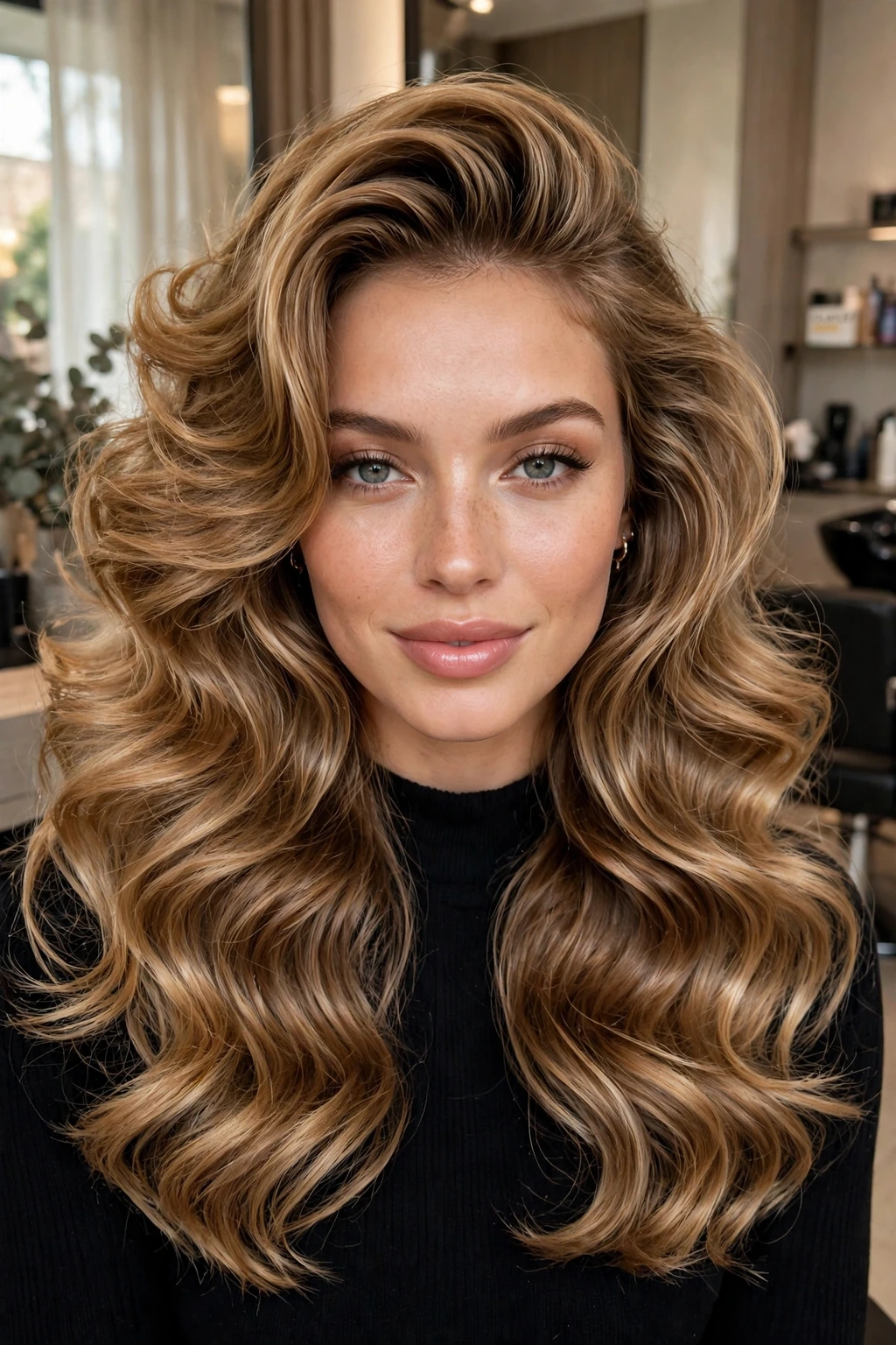 Easy bombshell waves hairstyle
