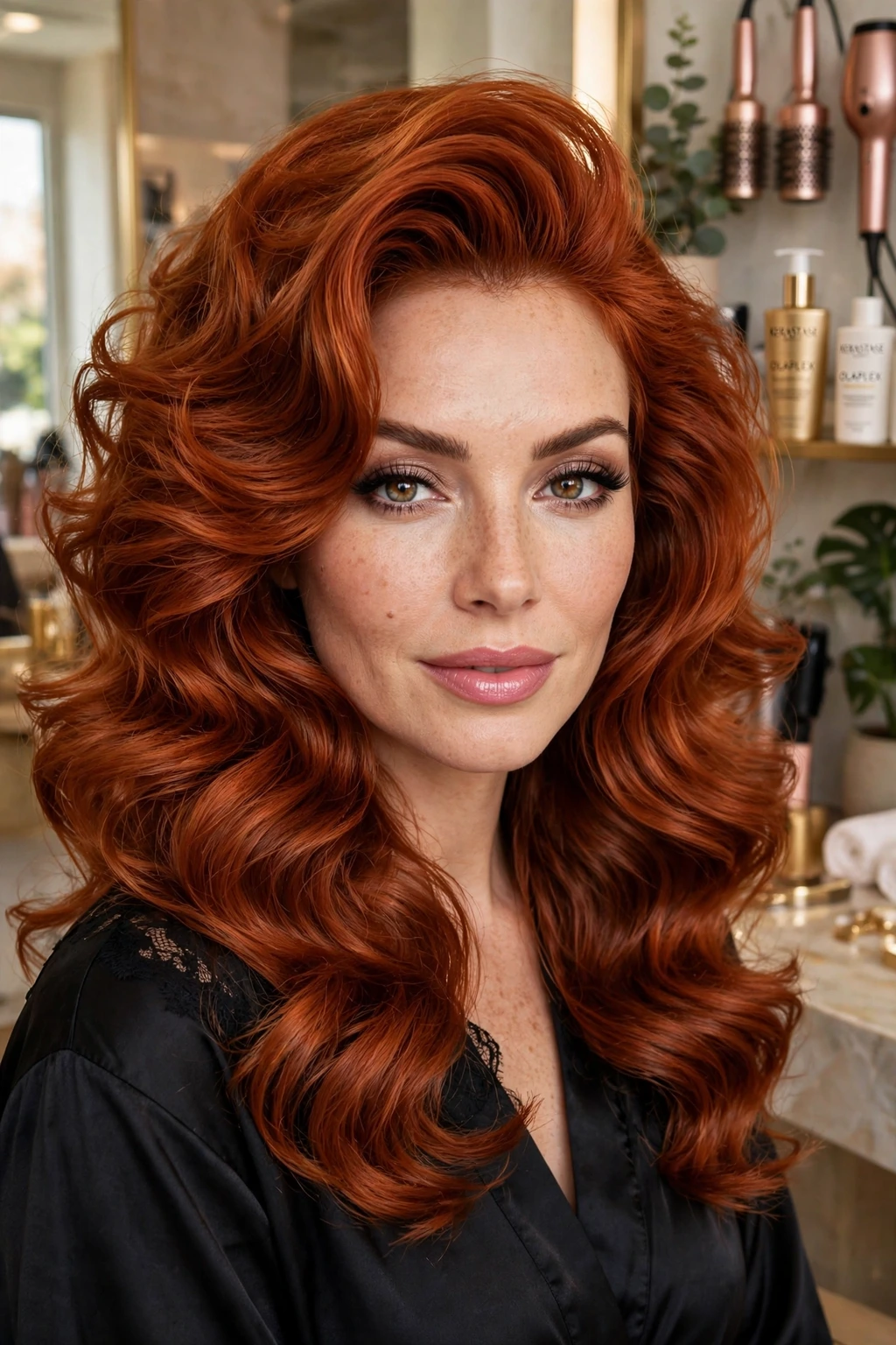 Red carpet waves hairstyle