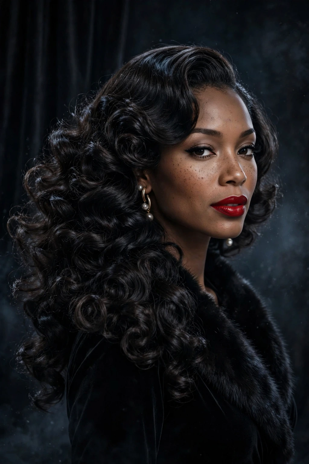 The Side-Swept Curls hairstyle