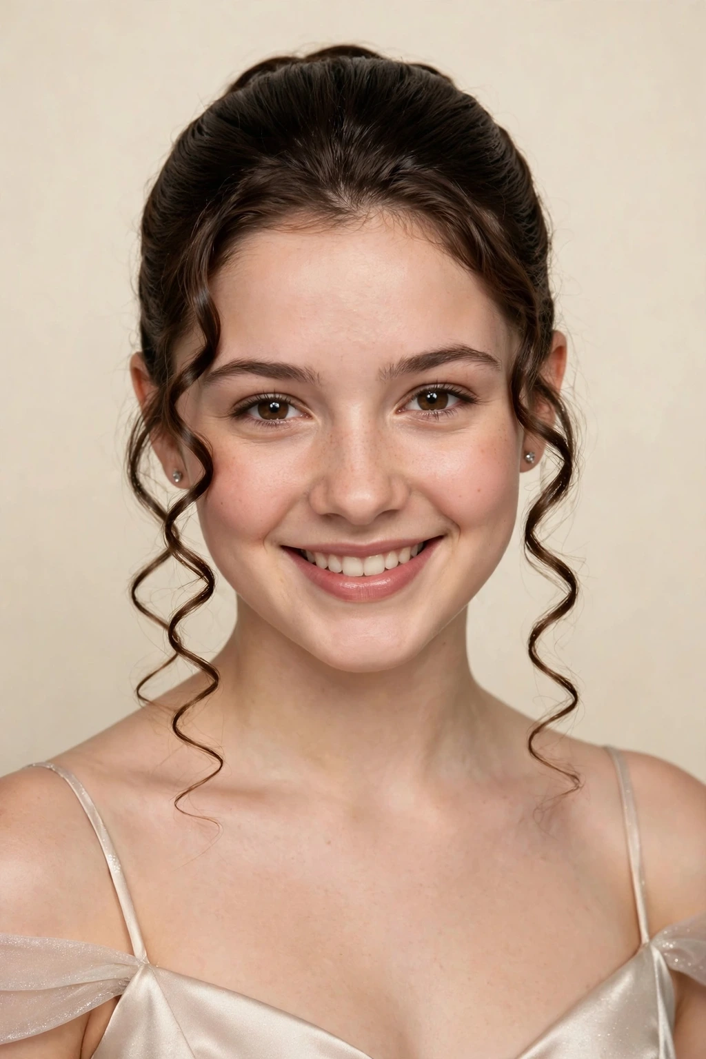 Curly face frame
