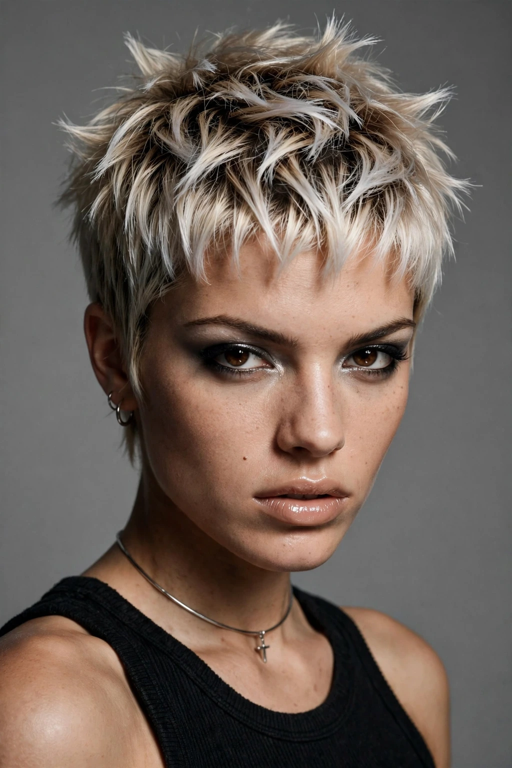 Frosted tip pixie